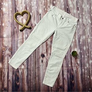 7 For All Mankind Women's Cream Jeans